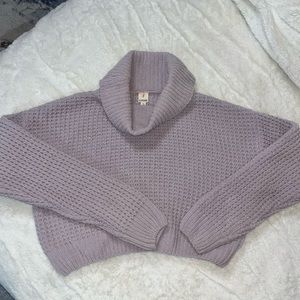 Knit crop sweater